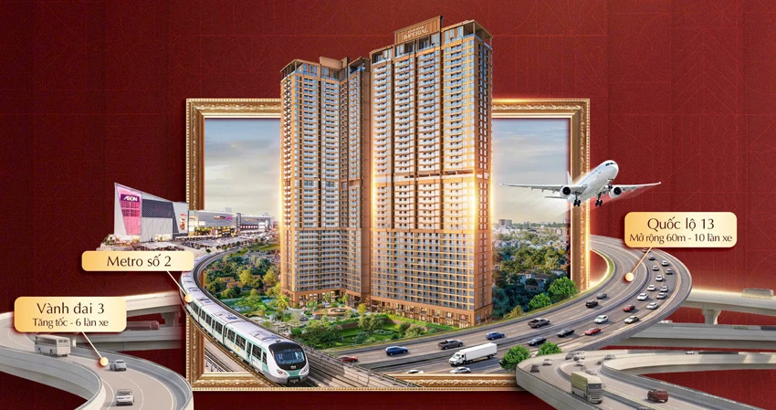 Dự án Khải Hoàn Imperial có kết nối vùng thuận tiện.