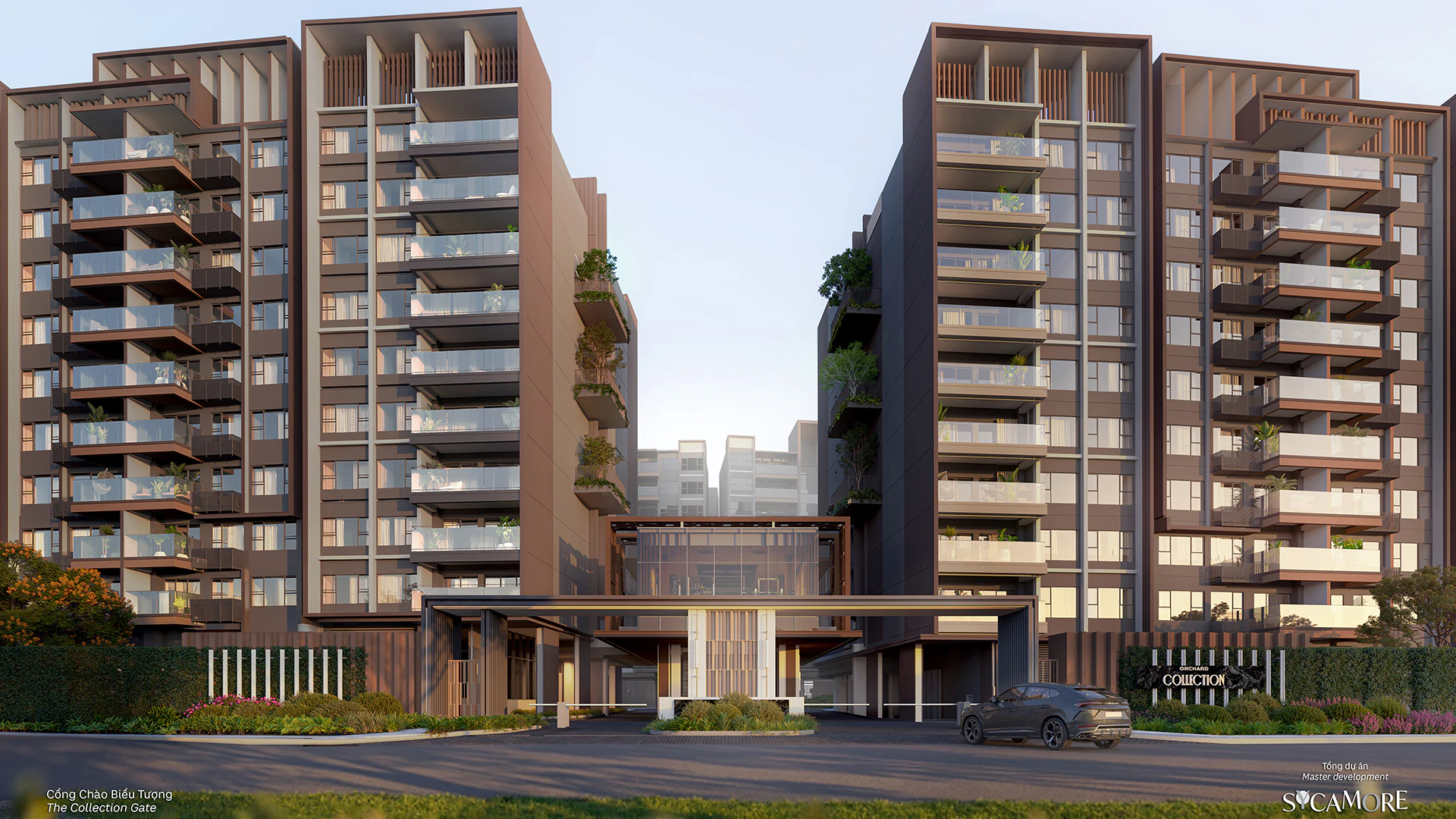 Cổng chào của dự án Orchard Collection