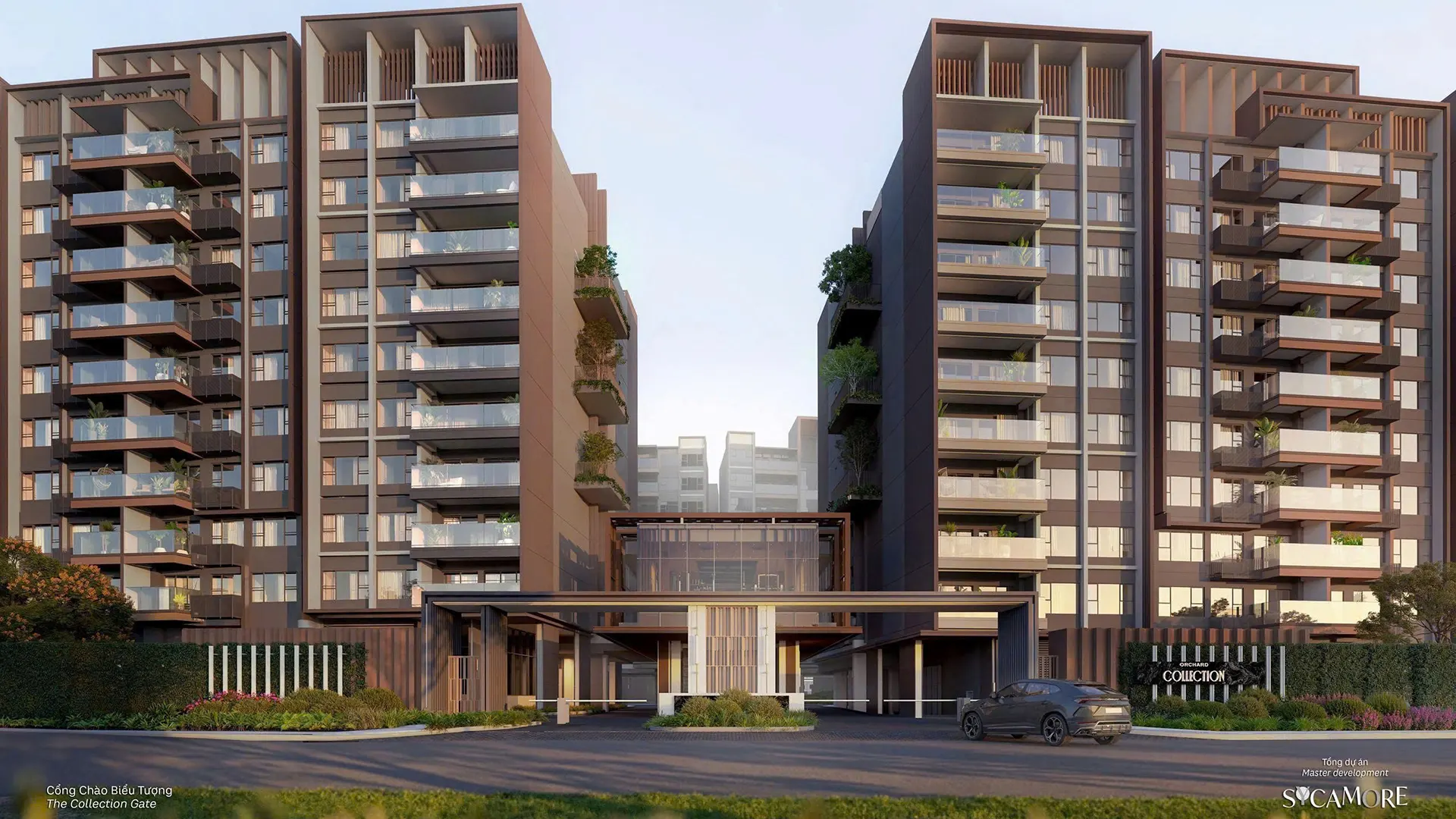 Cổng chào của dự án Orchard Collection Sycamore