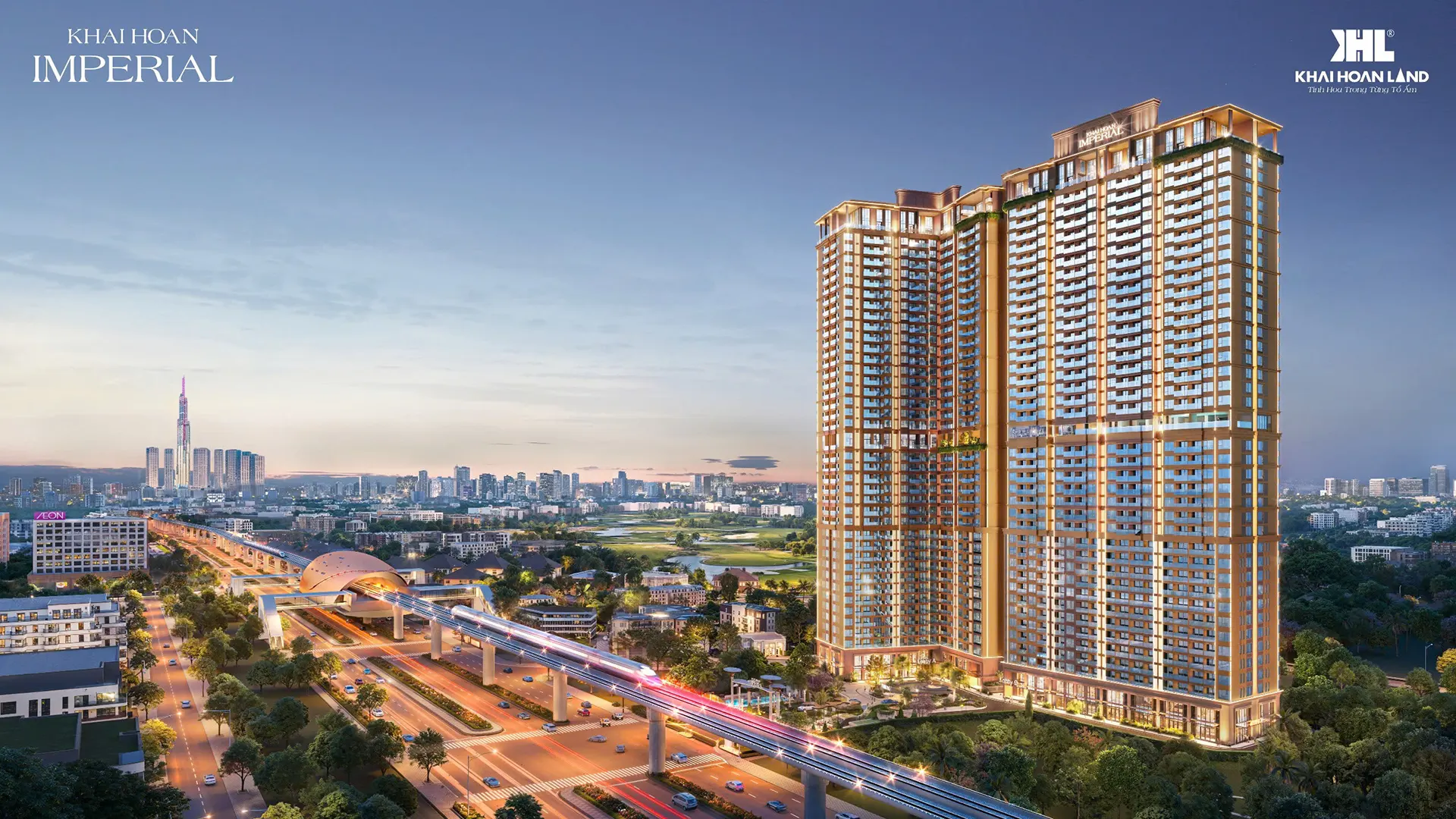 Ảnh tổng quan dự án Khải Hoàn Imperial tại Bình Dương