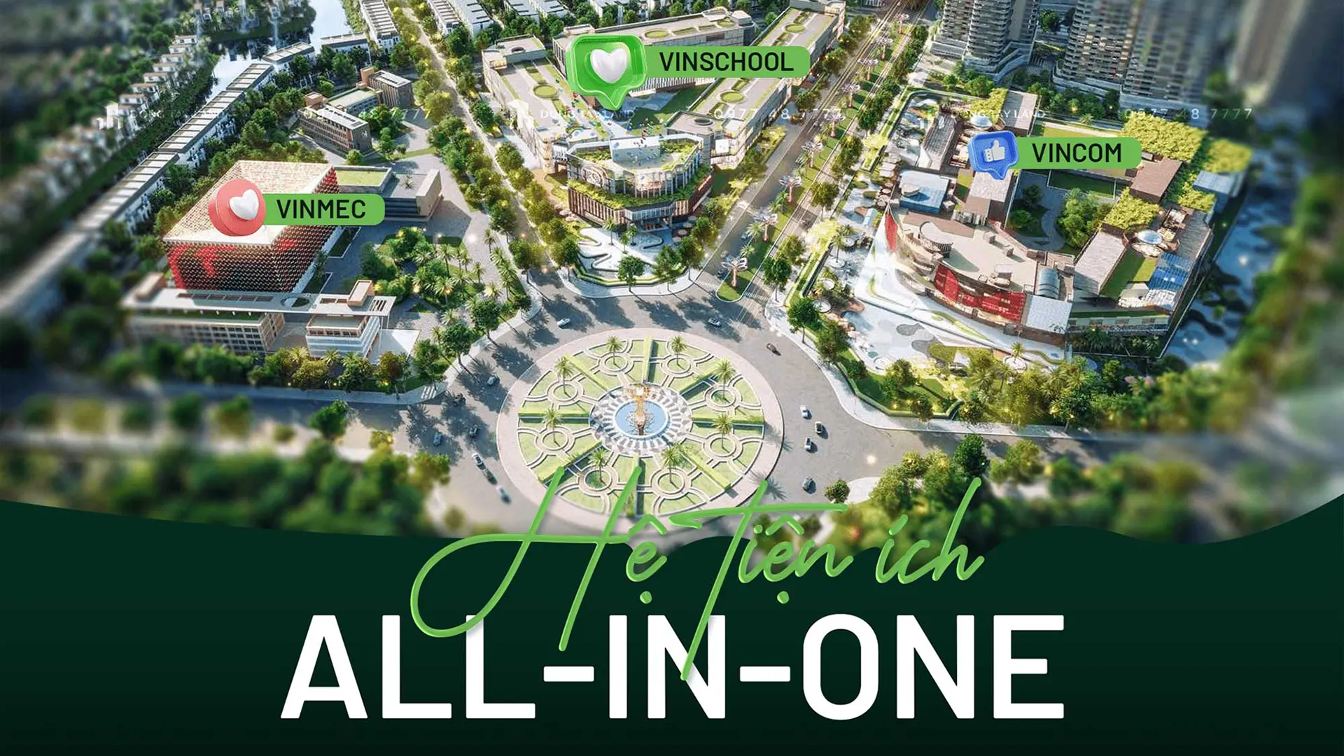 Hệ thống All-in-one của khu đô thị Vinhomes Saigon Park tại Hóc Môn