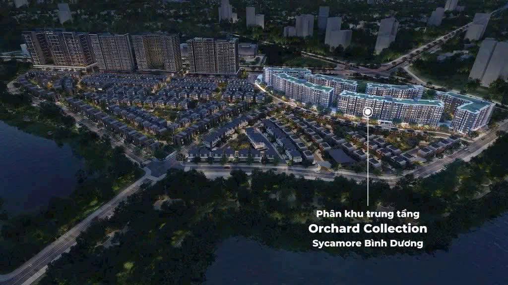 Toàn cảnh từ trên cao căn hộ trung tầng Orchard Collection